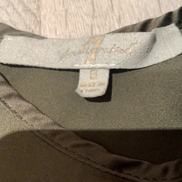 7 for all mankind scoop silk sleeveless top - Picture 2 of 6